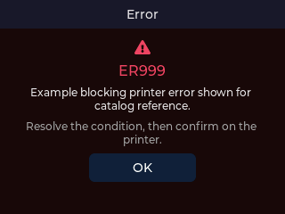 Error screen